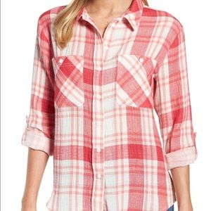SANCTUARY Plaid Button Down Shirt